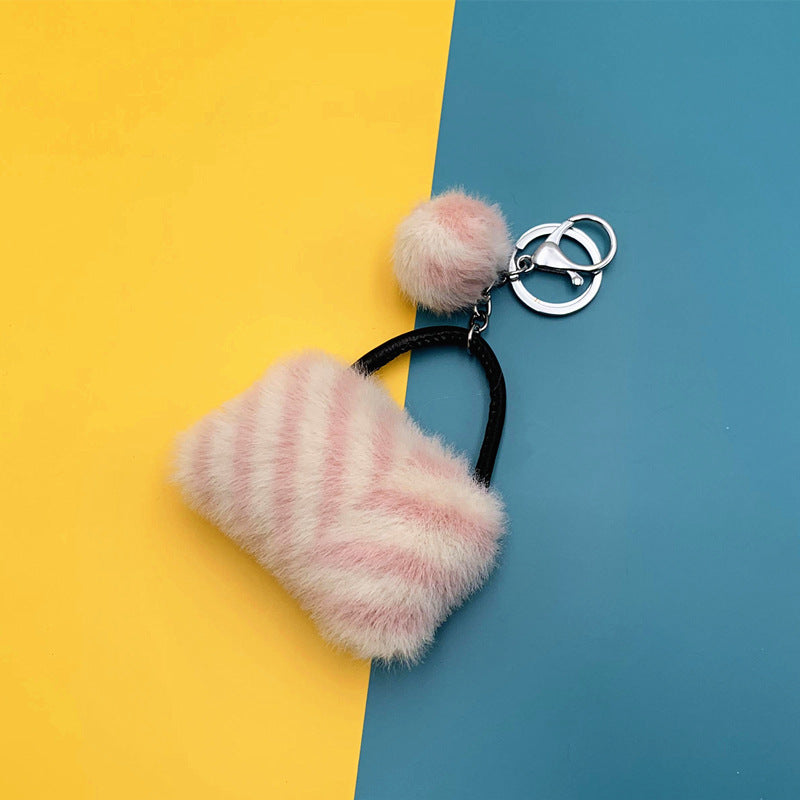 Mini Plush Keychain Bag
