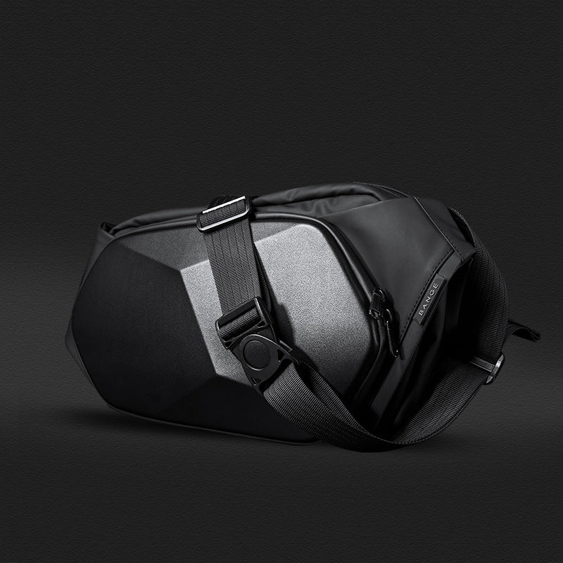 Geometric Hard Shell Cross Bag — Anti-Shock EVA Street Carry