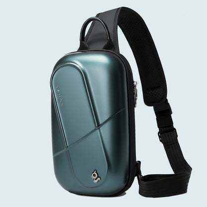 Hard Shell Sling Bag — Waterproof PC Scratch-Resistant Urban Carry