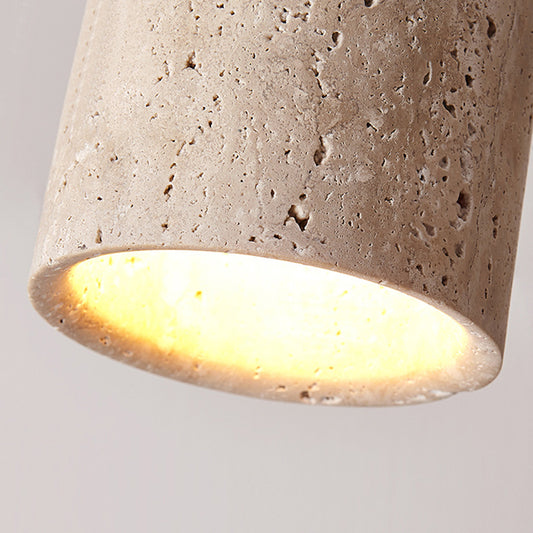 Aurea Travertine Ceiling Light-Inspired by natural stone architecture