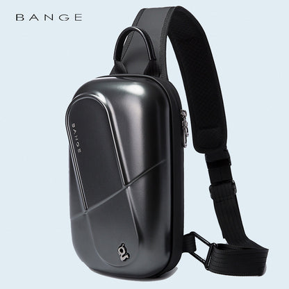 Hard Shell Sling Bag — Waterproof PC Scratch-Resistant Urban Carry
