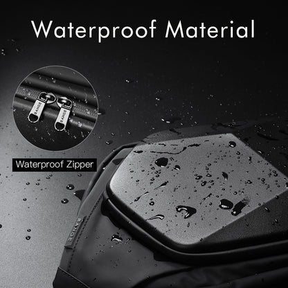 Geometric Hard Shell Cross Bag — Anti-Shock EVA Street Carry
