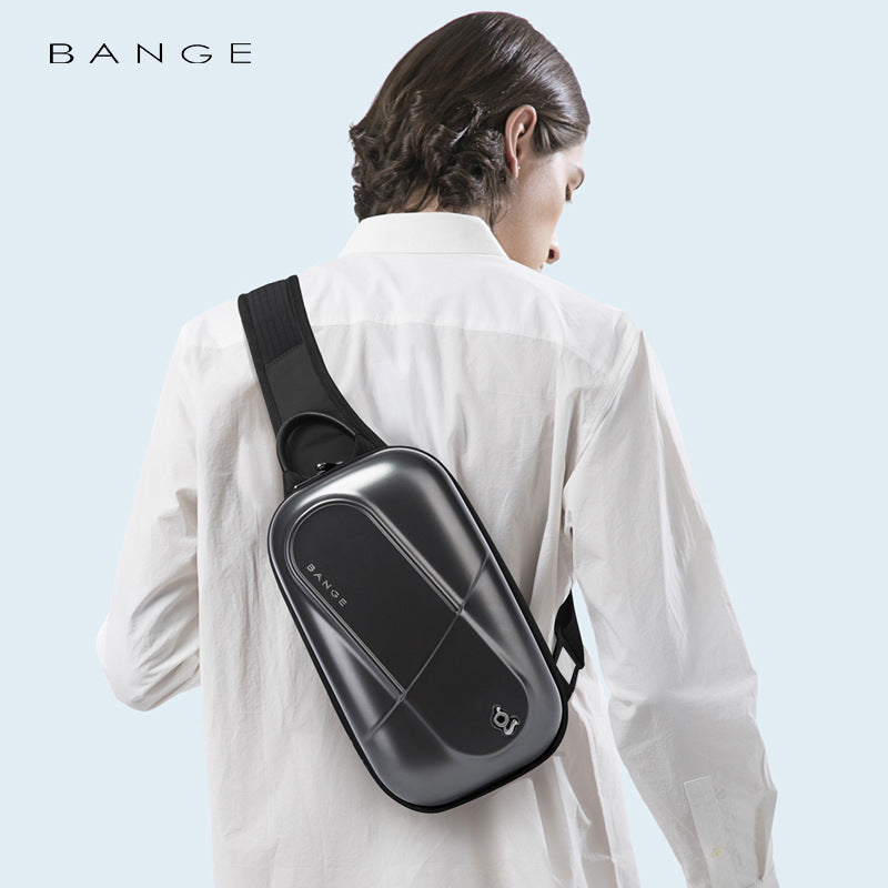 Hard Shell Sling Bag — Waterproof PC Scratch-Resistant Urban Carry