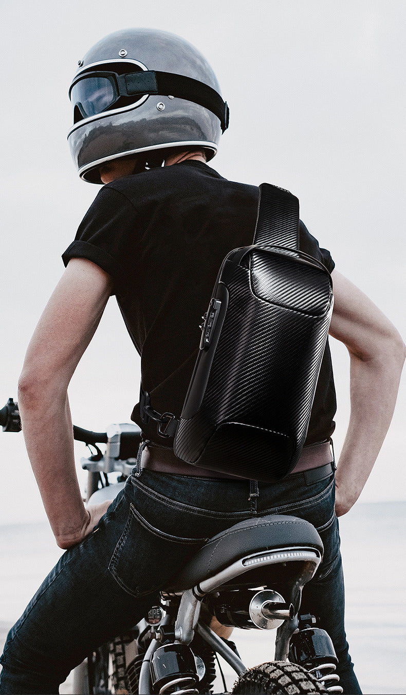 Carbon Fiber Anti-Theft Sling Bag