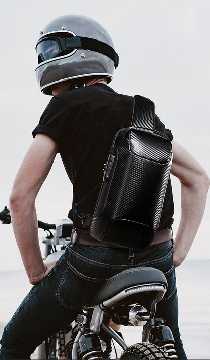 Carbon Fiber Anti-Theft Sling Bag