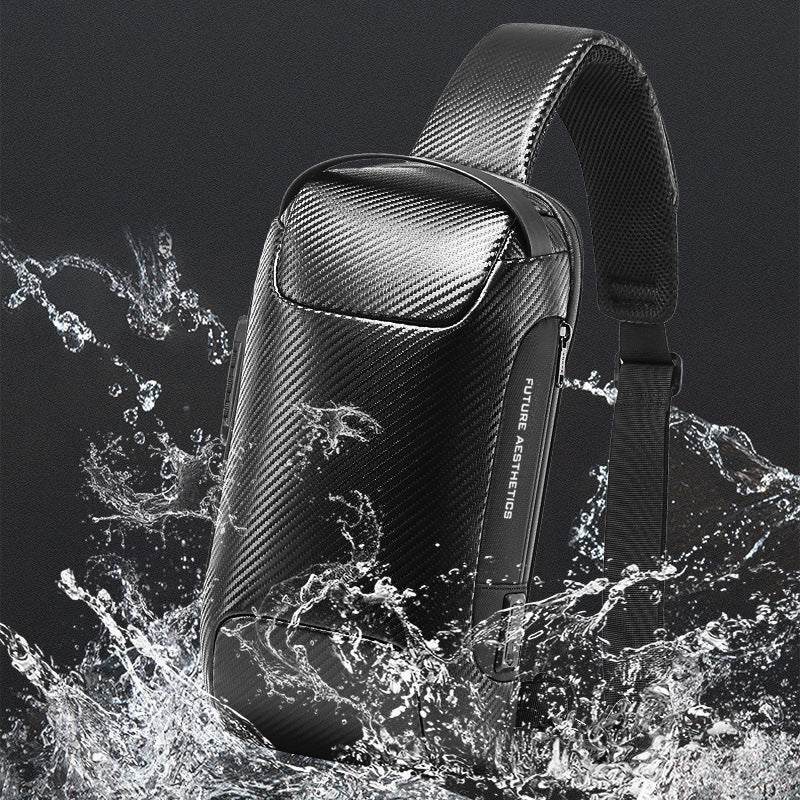 Carbon Fiber Anti-Theft Sling Bag