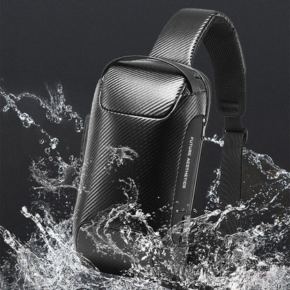 Carbon Fiber Anti-Theft Sling Bag