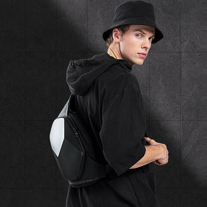 Geometric Hard Shell Cross Bag — Anti-Shock EVA Street Carry