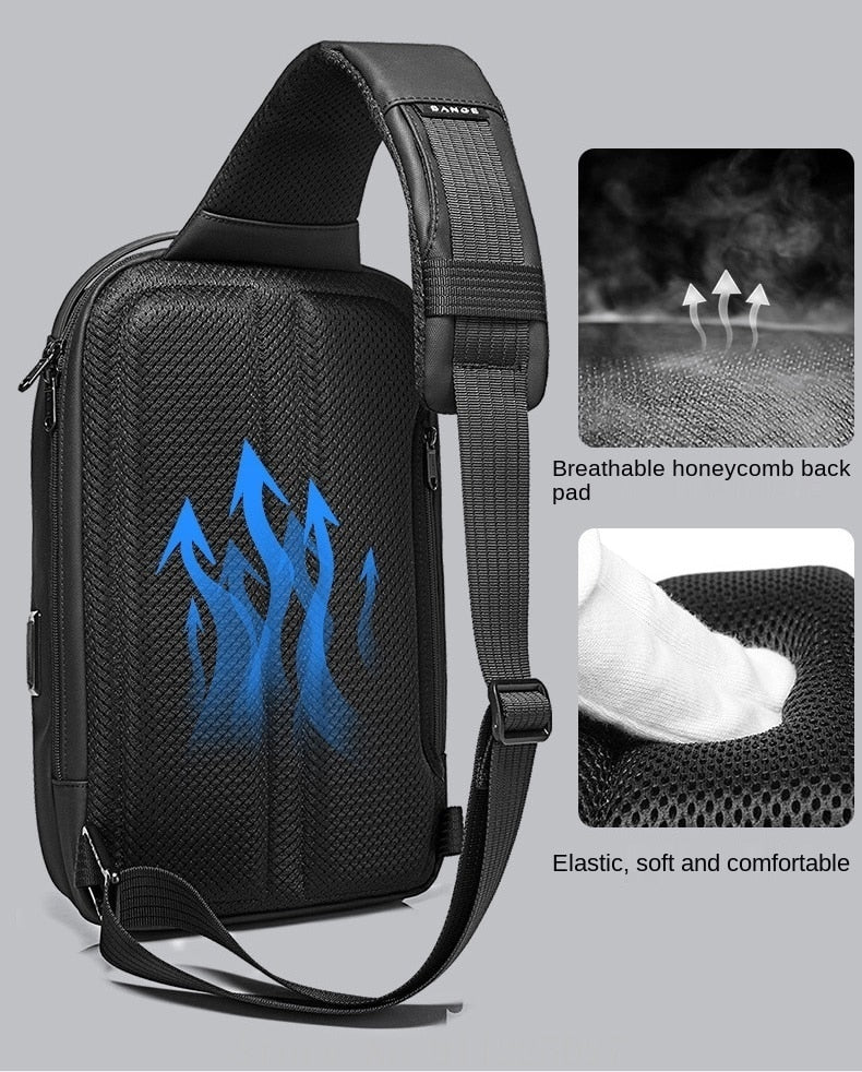 Hard Shell Waterproof Sling Bag