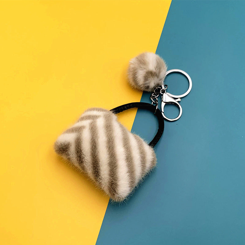 Mini Plush Keychain Bag