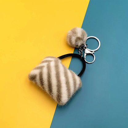 Mini Plush Keychain Bag