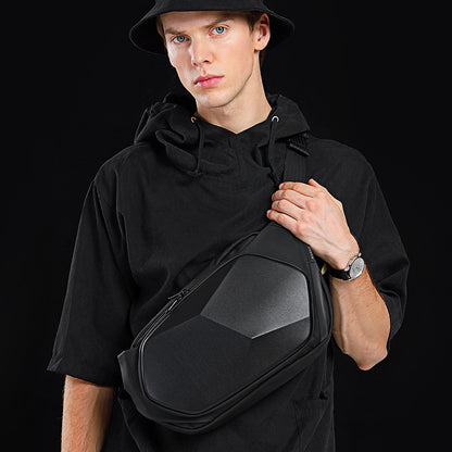 Geometric Hard Shell Cross Bag — Anti-Shock EVA Street Carry