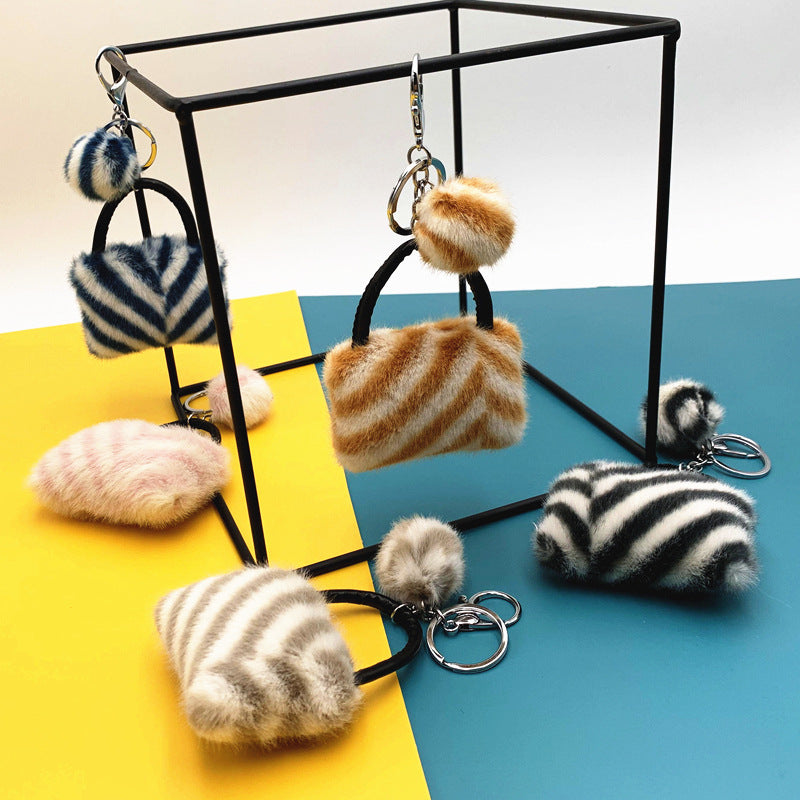 Mini Plush Keychain Bag